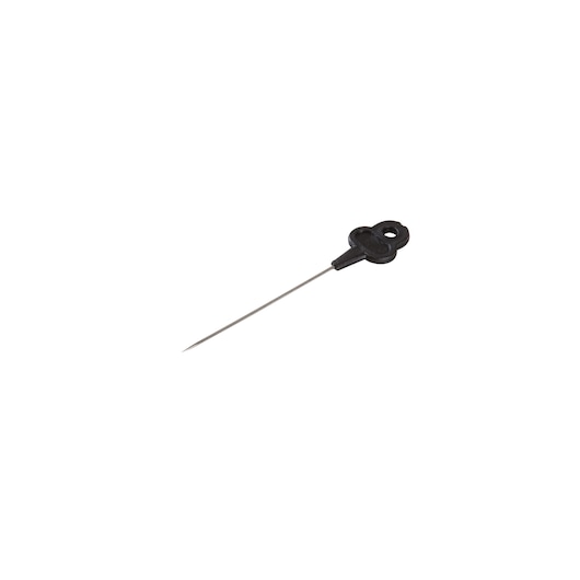 BLACKDECKER BDPS130 replacement needle with black plastic head, side angle on white background.