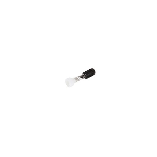 BLACKDECKER BDPS130 small spring-loaded replacement part, black and white, side angle on white background.