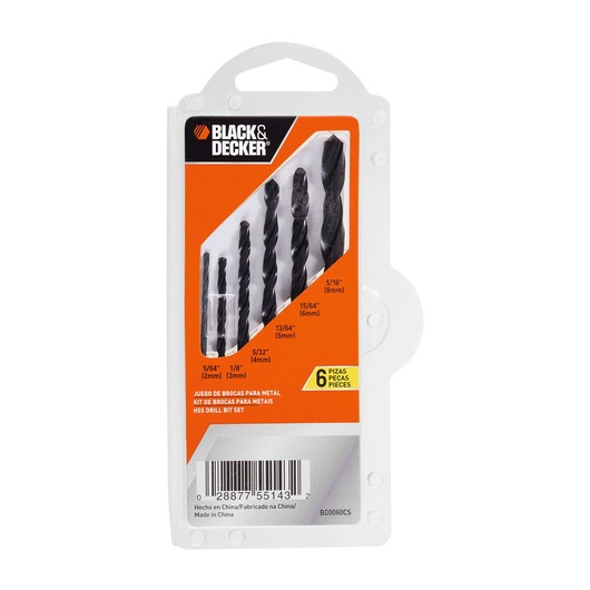 Juego Clip de Brocas Metal 6 pzas