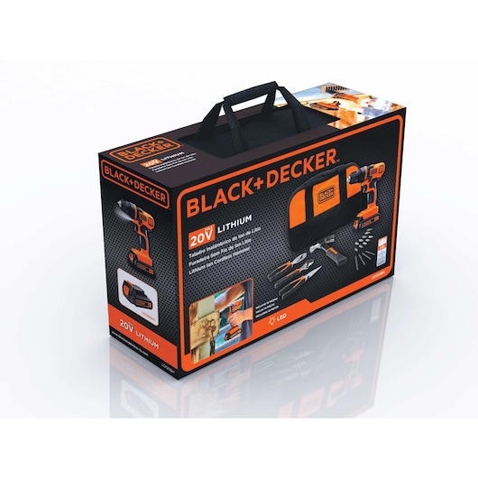 Taladro Inalámbrico de 20V* MAX + Herramientas Manuales